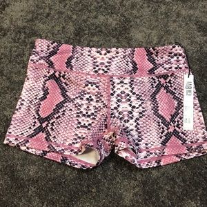 IABMFG Snakeskin Pink Shorts Size M